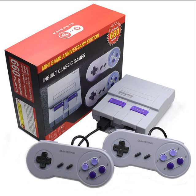 2023 new Super Mini 16 BIT Built-in 94 / 660 Games Console System with  Gamepad for